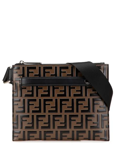 Fendi Pre-Owned 2010-2025 FF Embossed Leather 1974 crossbody bag