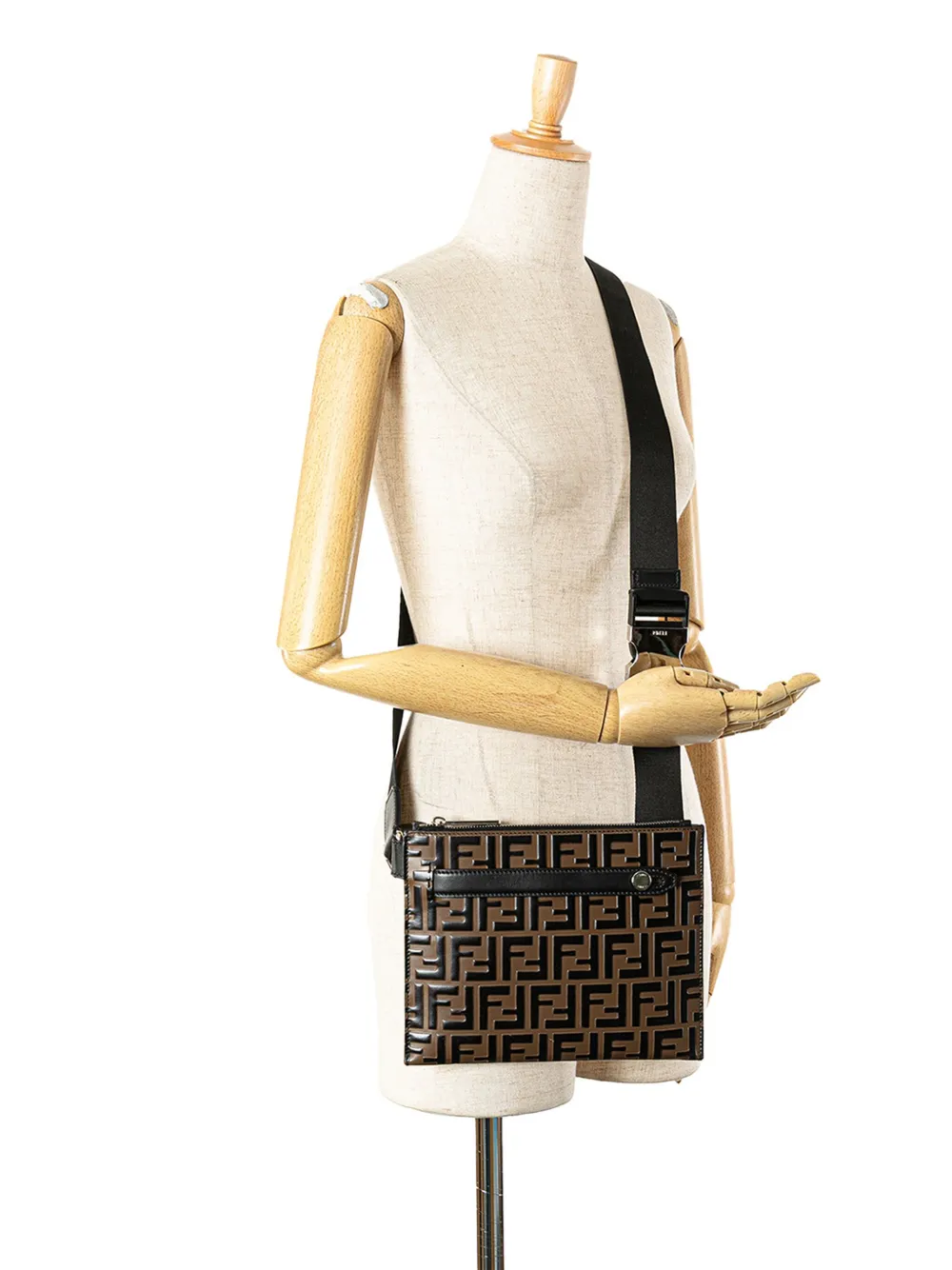 Fendi Pre-Owned 2010-2025 FF Embossed Leather 1974 crossbody bag | Pre-Owned | Image 2