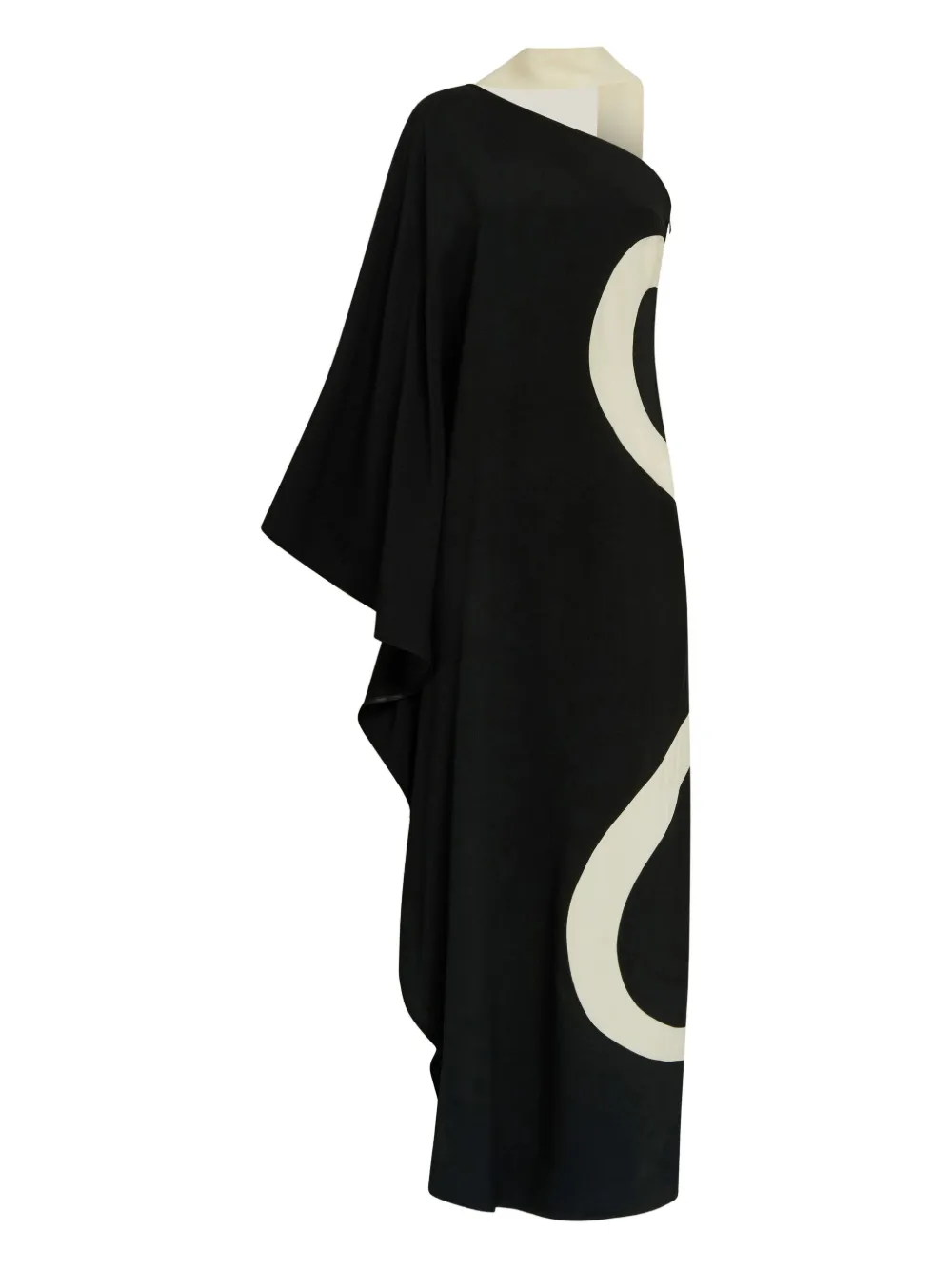 Taller Marmo  Ubud Serpente one-shoulder maxi dress | Black | Image 1