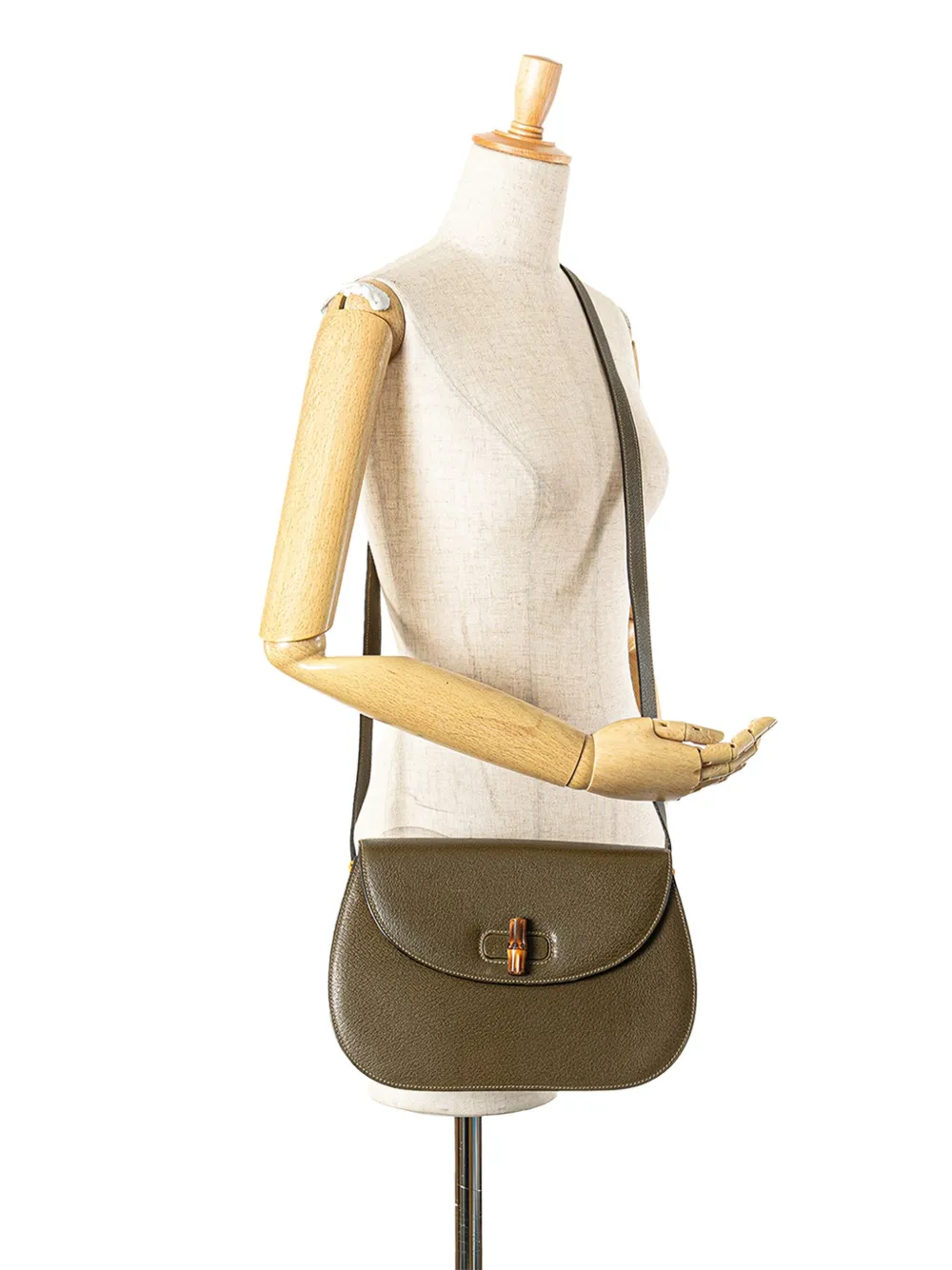 Gucci Pre-Owned 20th Century Leather Bamboo crossbody bag | Pre-Owned | Image 2