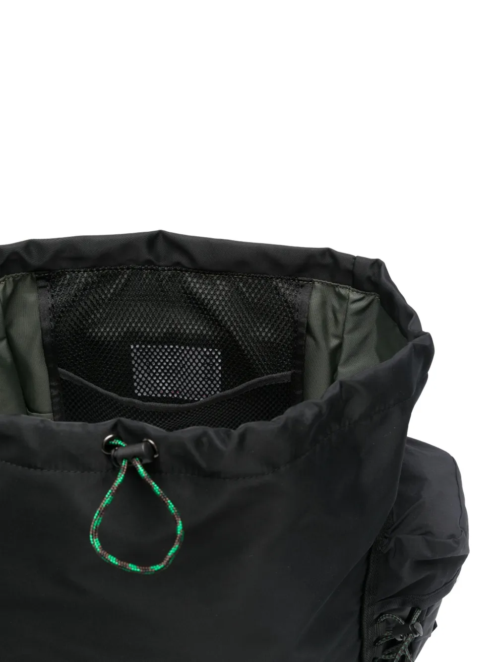 sacai Rugzak met trekkoord en omslag Zwart