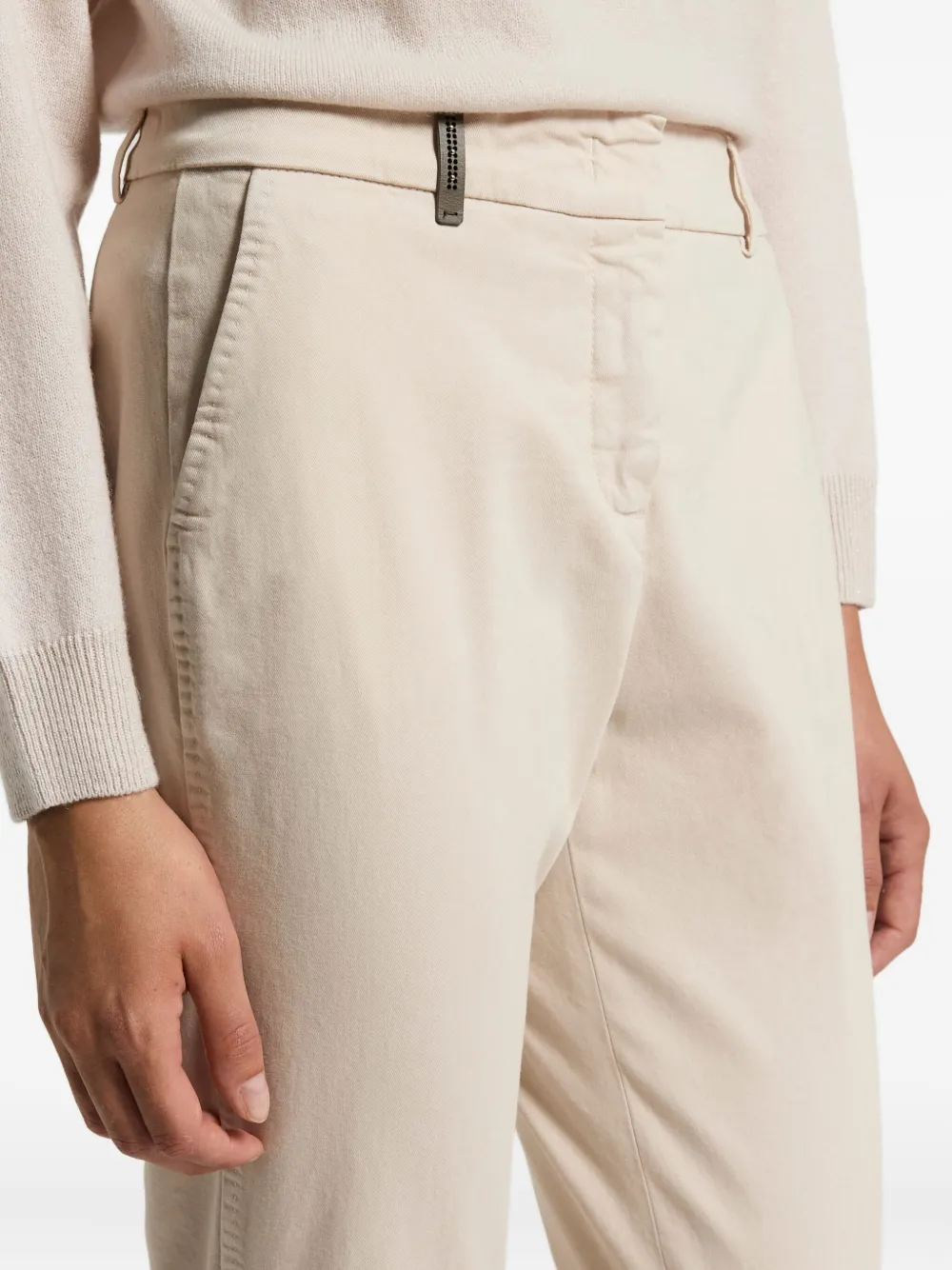 Peserico cropped trousers Beige