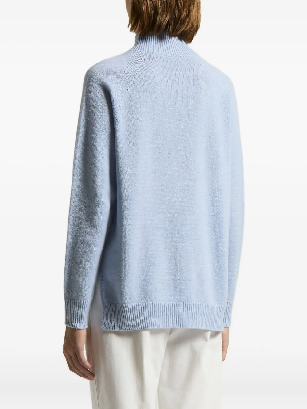 Peserico Trui met raglan mouwen en hoge hals Blauw