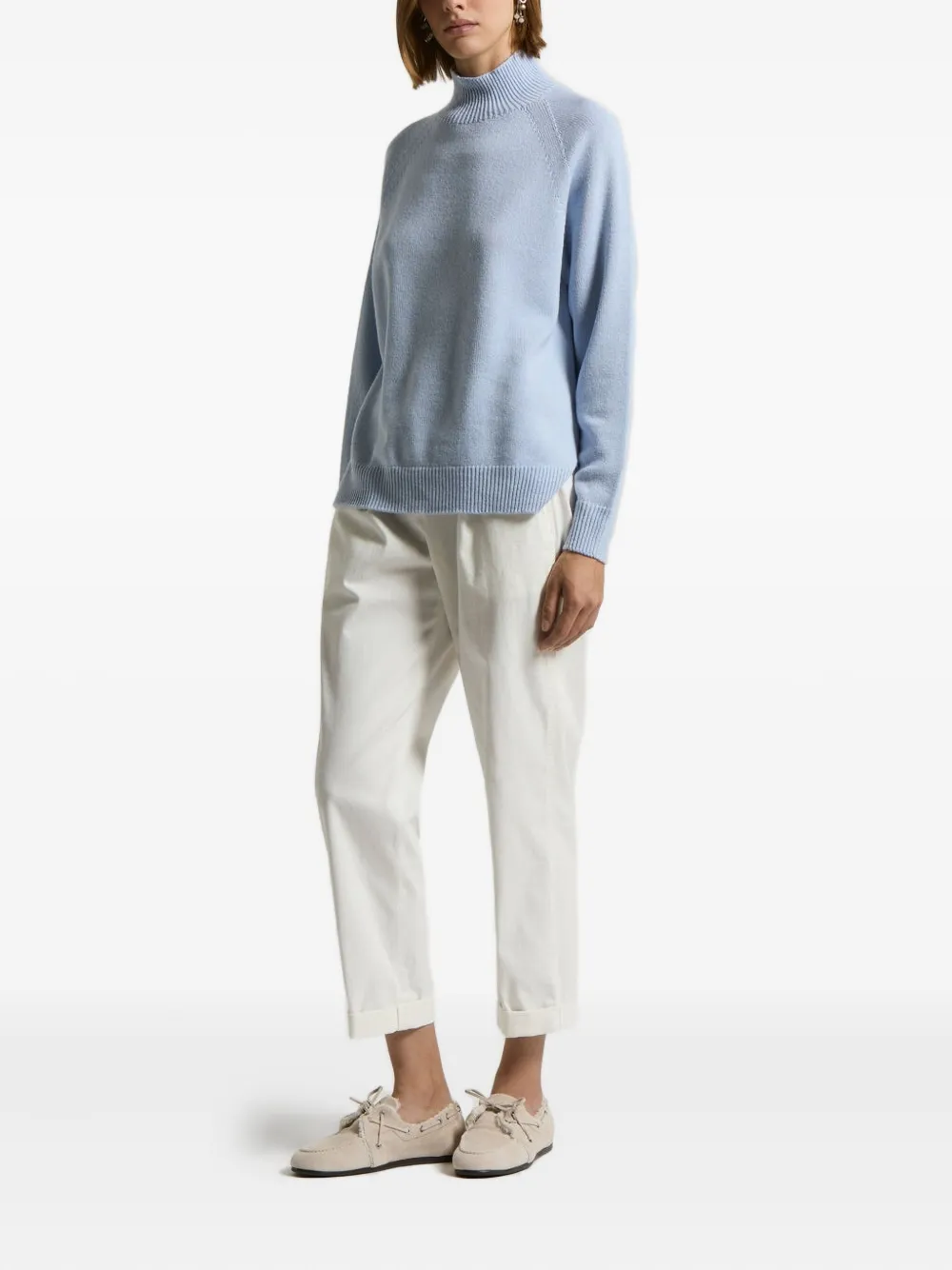 Peserico high-neck raglan-sleeve sweater | Knitted Sweaters | Image 2