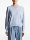 Peserico v-neck embellished sweater - Blue