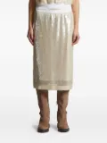 Peserico sequin-embellished skirt - Neutrals