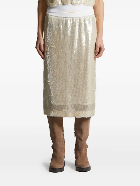 Peserico sequin-embellished skirt