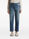 Peserico logo-patch five-pocket jeans - Blue