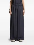 Peserico elastic-waist wide-leg trousers - Blue
