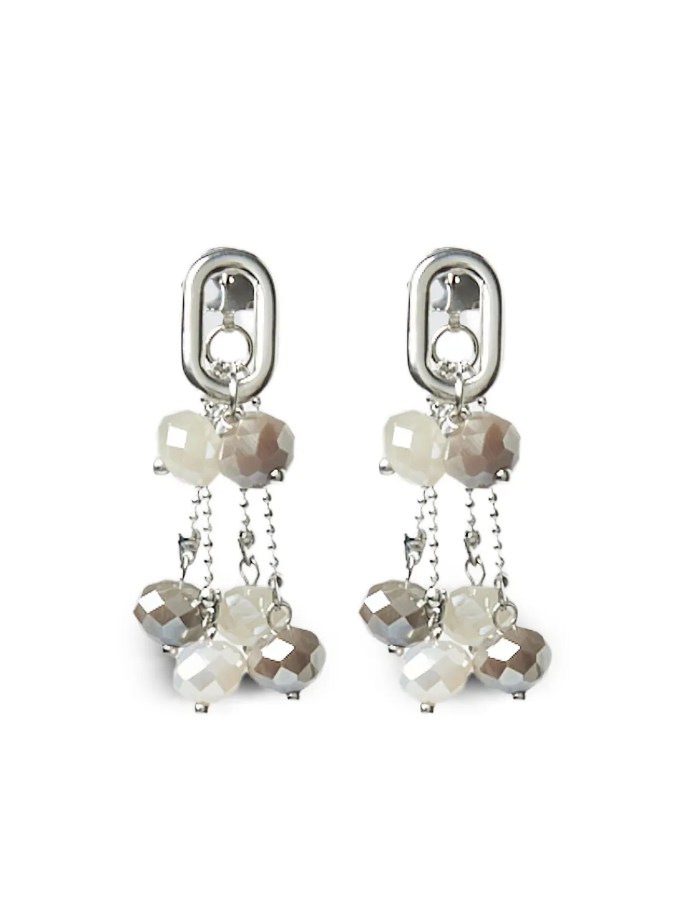 Peserico crystal-bead earrings | Silver | Image 1