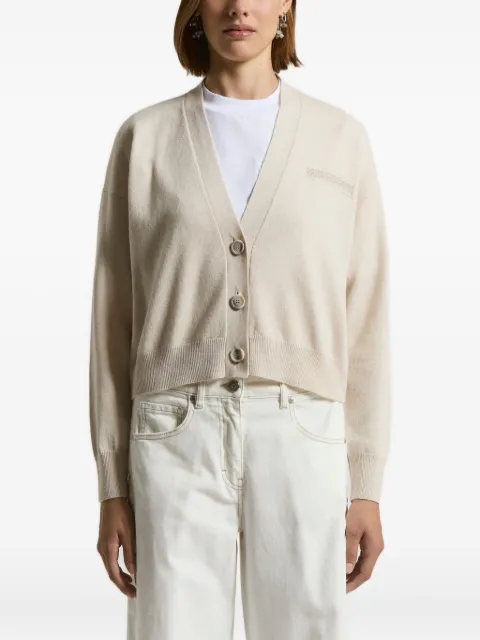 Peserico embroidered-detail button cardigan
