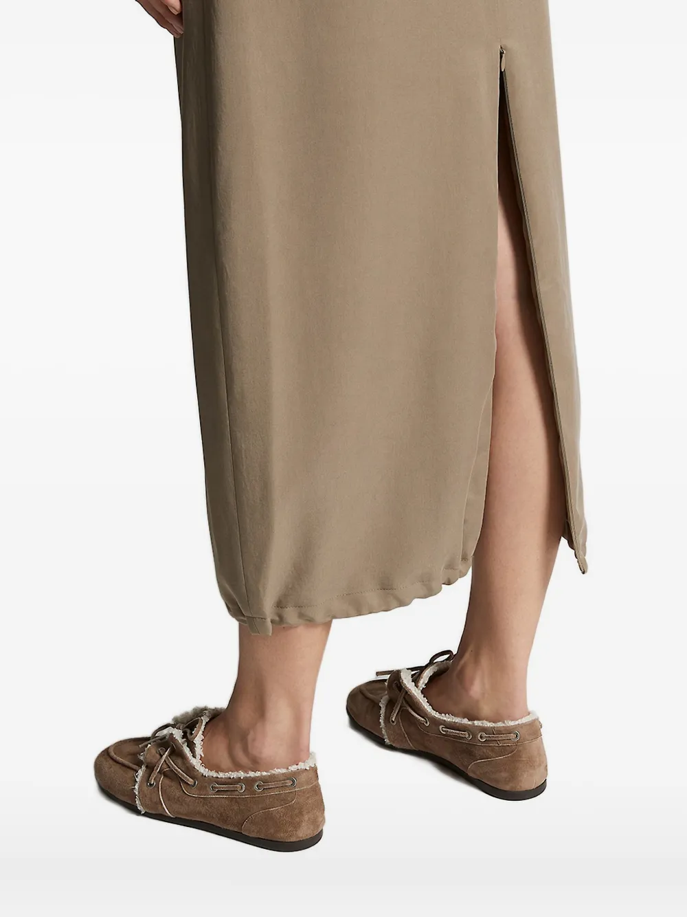 Peserico elasticated-waistband skirt Groen