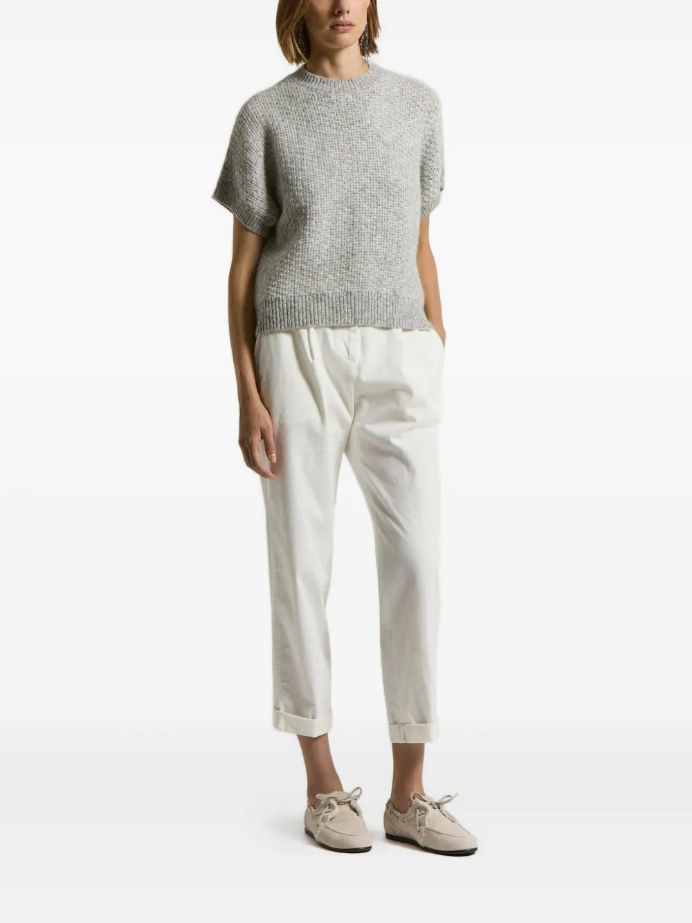 Peserico round-neck short-sleeve sweater | Knitted Sweaters | Image 2