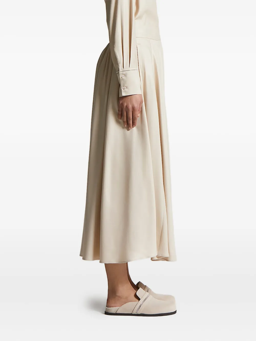 Peserico pleated skirt - Beige