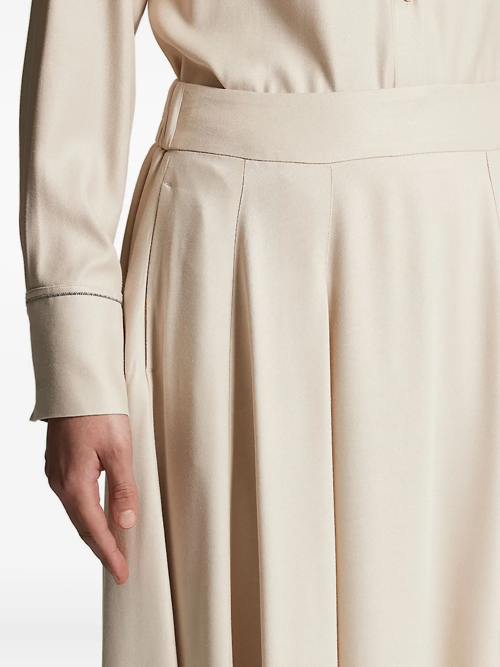 Peserico pleated skirt Beige