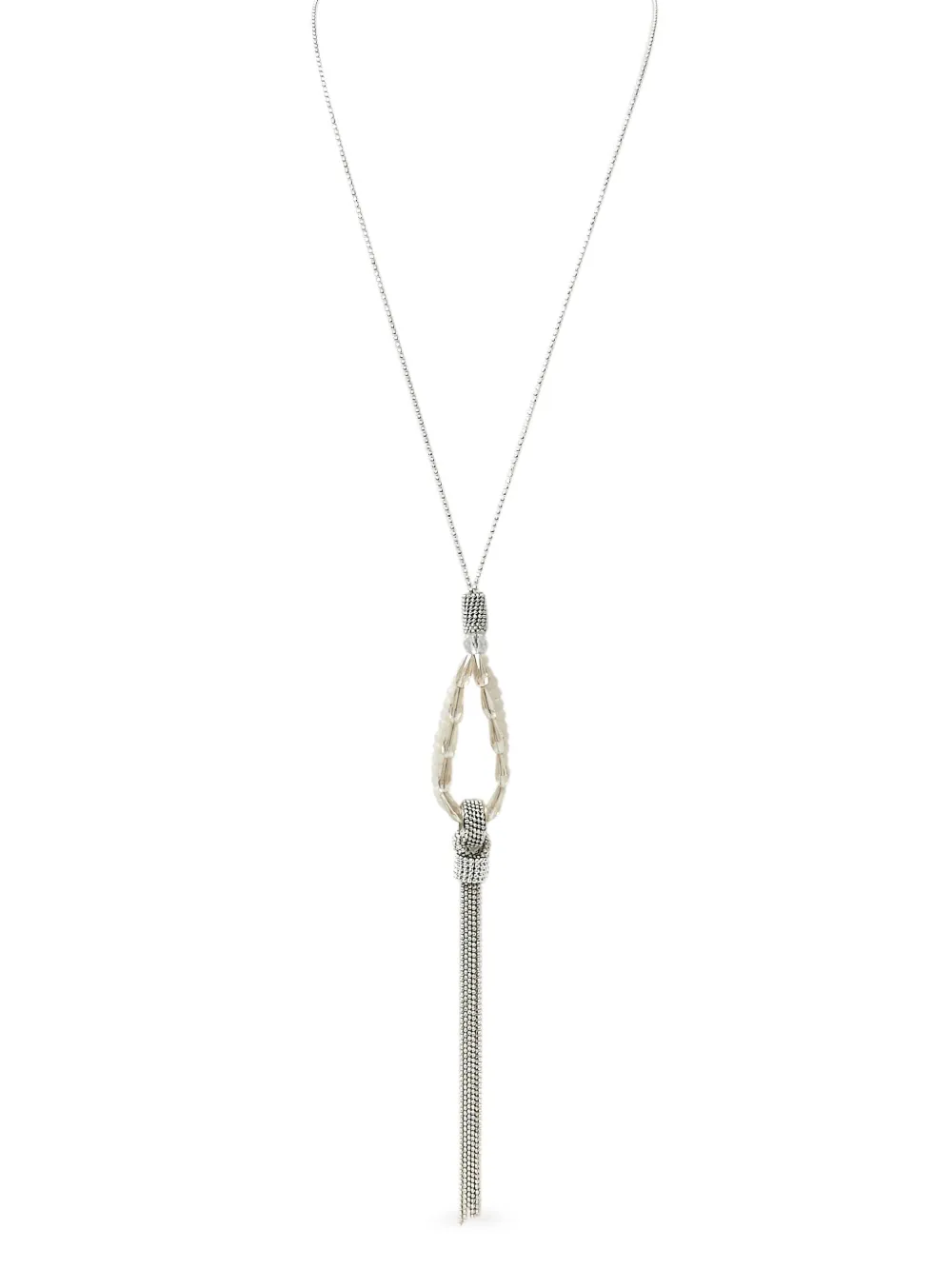 Peserico tassel faux-pearl necklace | Neutrals | Image 1