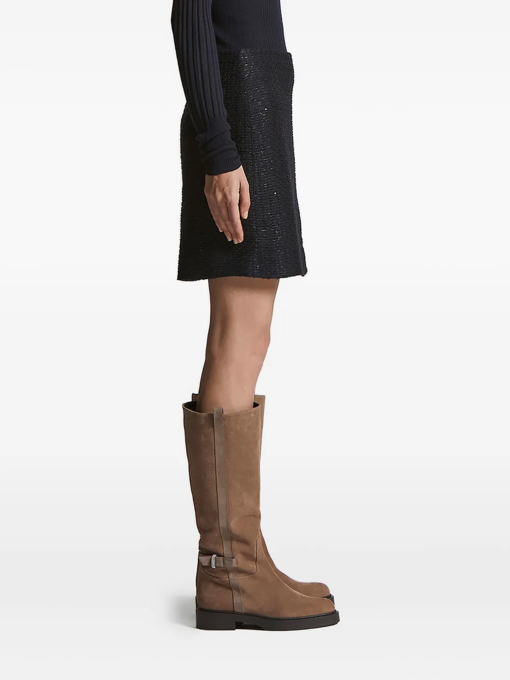 Peserico Tweed rok Blauw