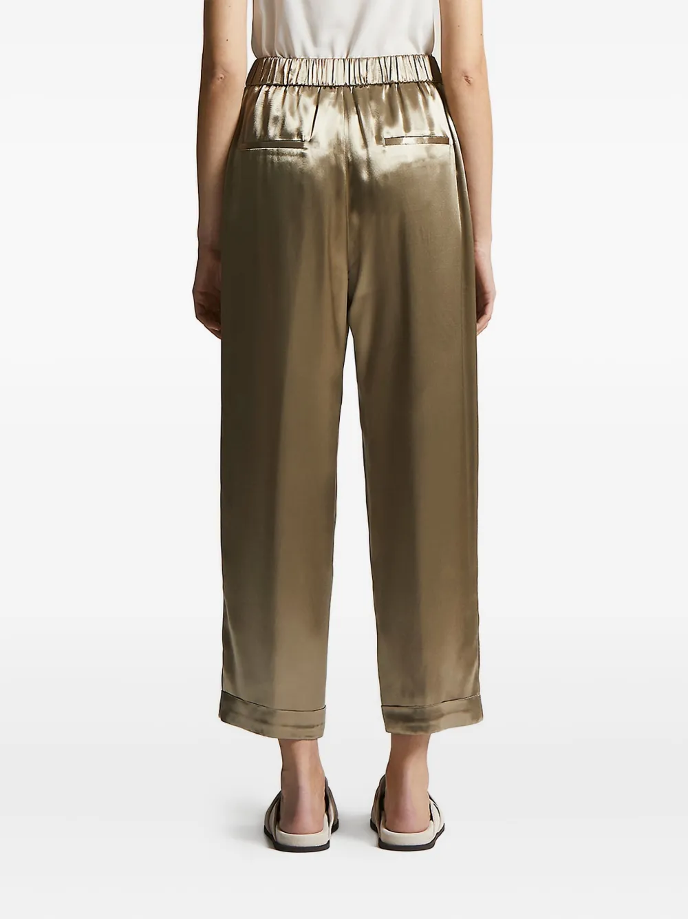 Peserico elasticated-waist trousers Groen