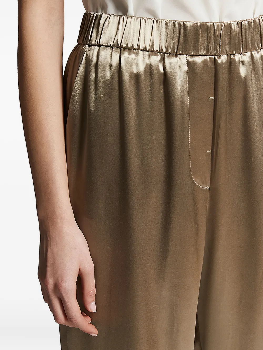 Peserico elasticated-waist trousers Groen