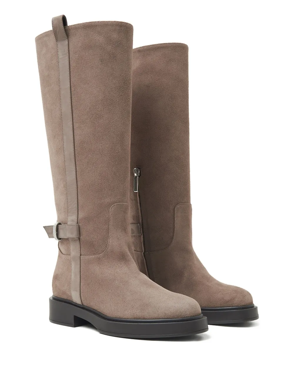 Peserico Laarzen met gesp Beige