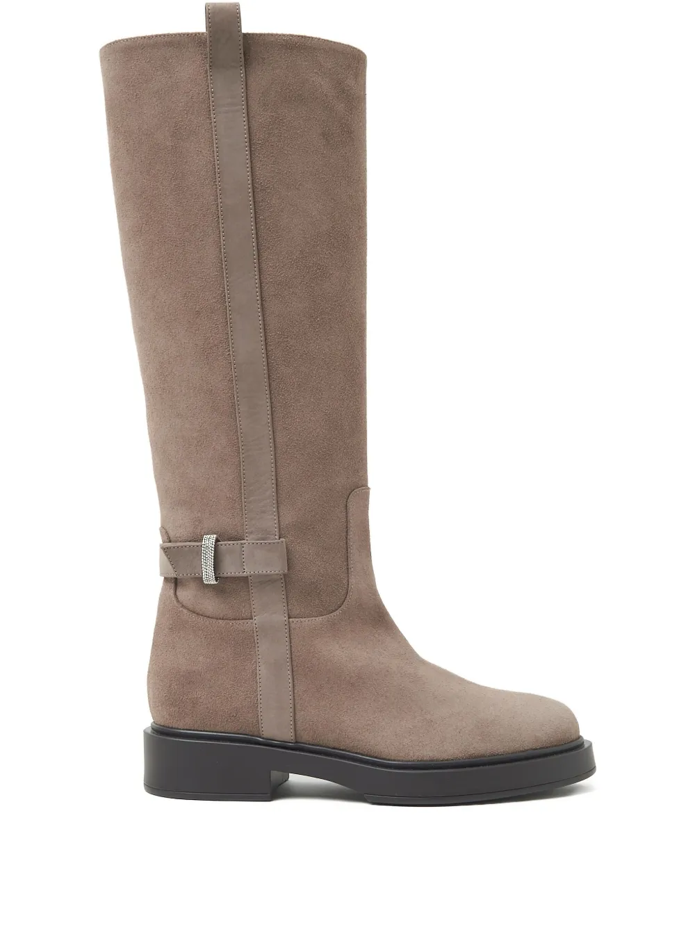 Peserico buckle-detail suede boots Neutrals
