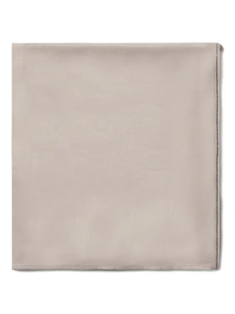 Peserico contrast-stitching scarf