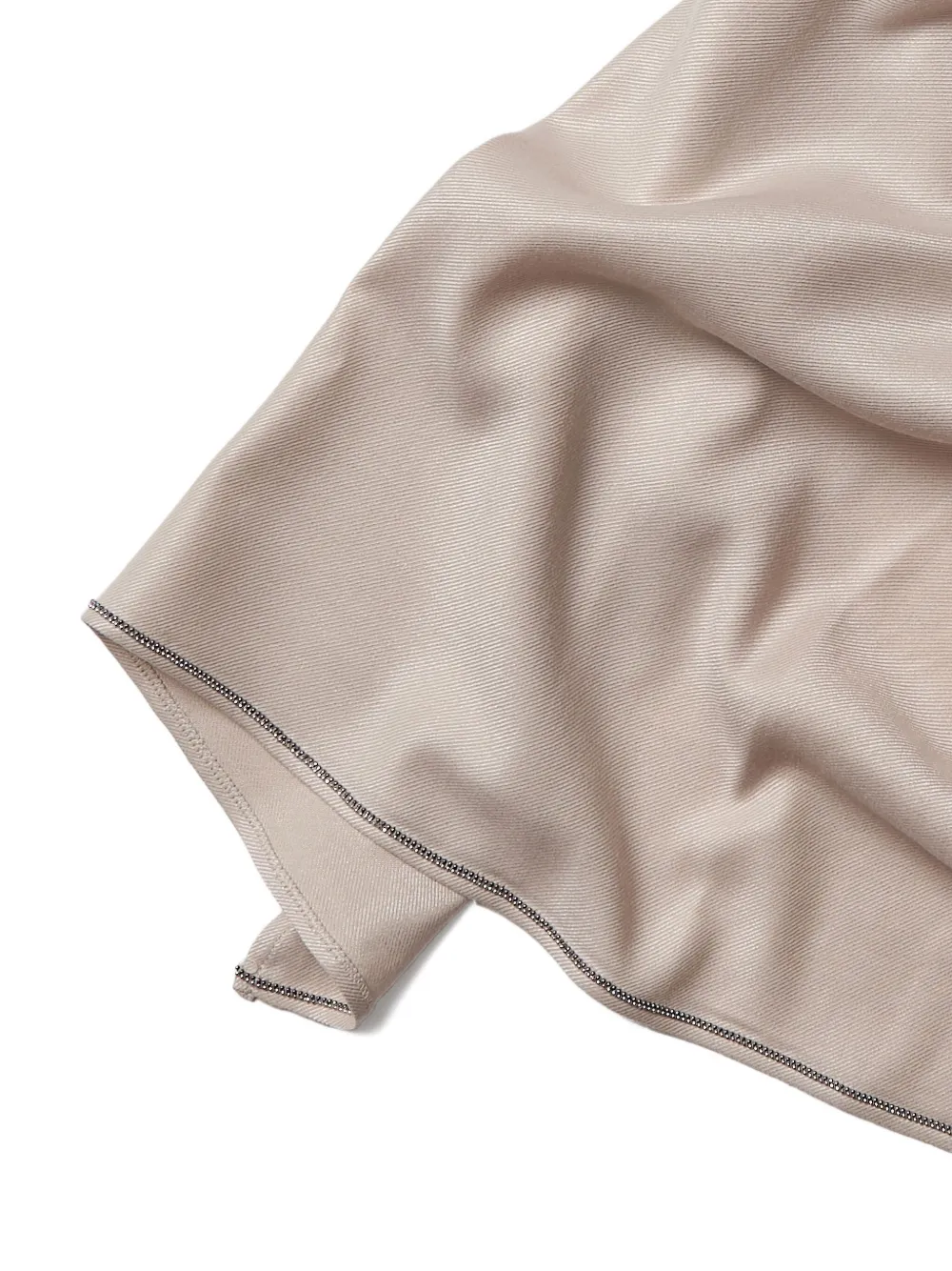 Peserico contrast-stitching scarf - Beige