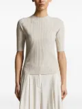 Peserico lurex knitted top - Neutrals