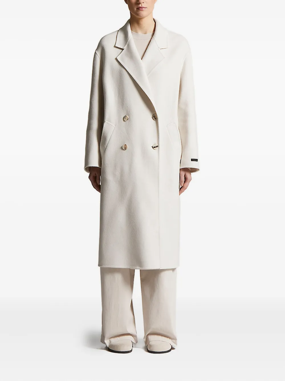 Peserico double-breasted wool coat | Neutrals | Image 1