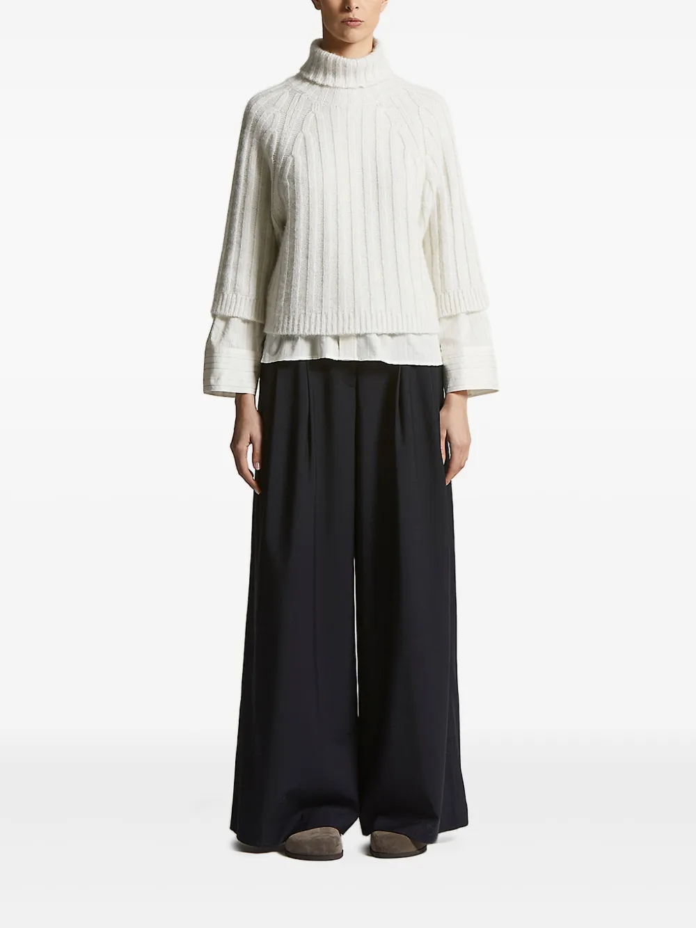 Peserico pleated wide-leg trousers | Wide-Leg Pants | Image 2