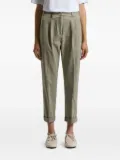 Peserico pleated elastic-waist trousers - Green