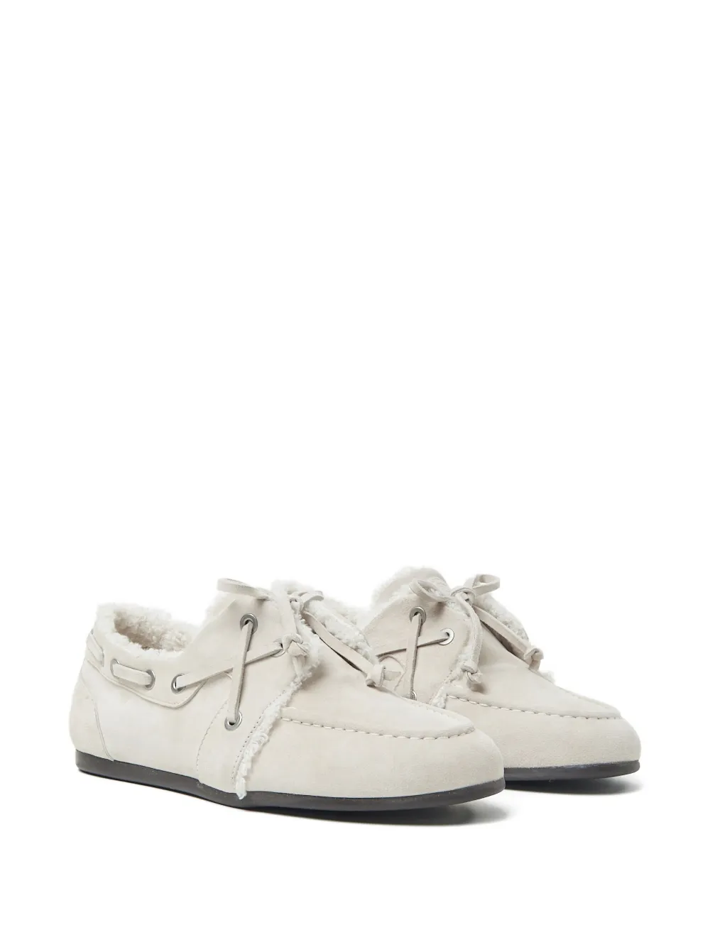 Peserico trimmed boat shoes White