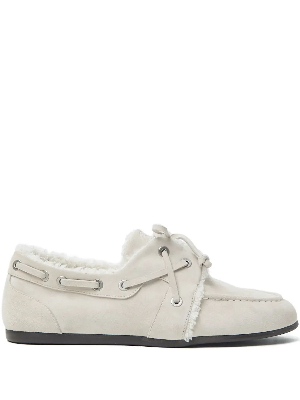 Peserico trimmed boat shoes White
