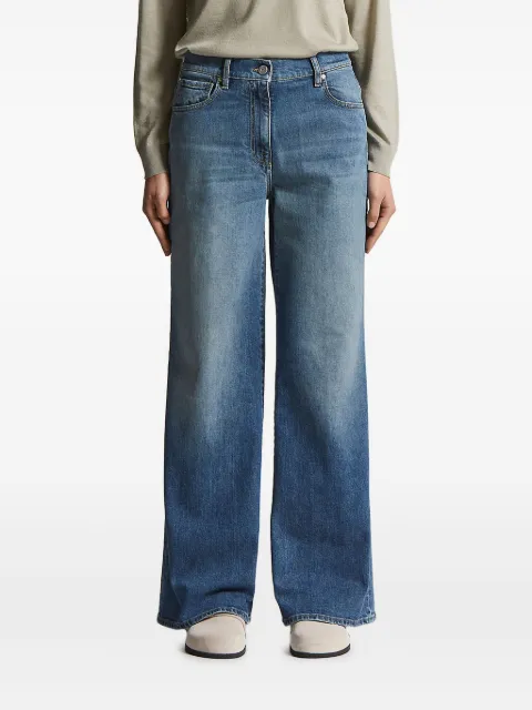 Peserico five-pocket button-fastening jeans