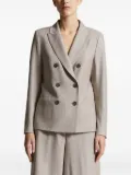 Peserico double-breasted blazer - Neutrals