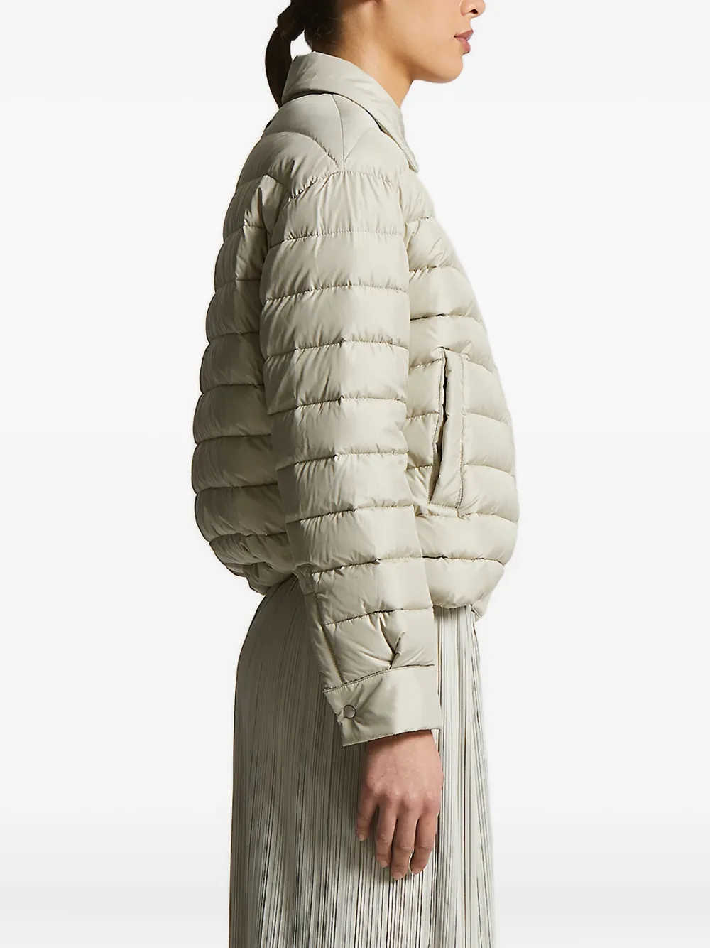 Peserico quilted padded jacket Beige
