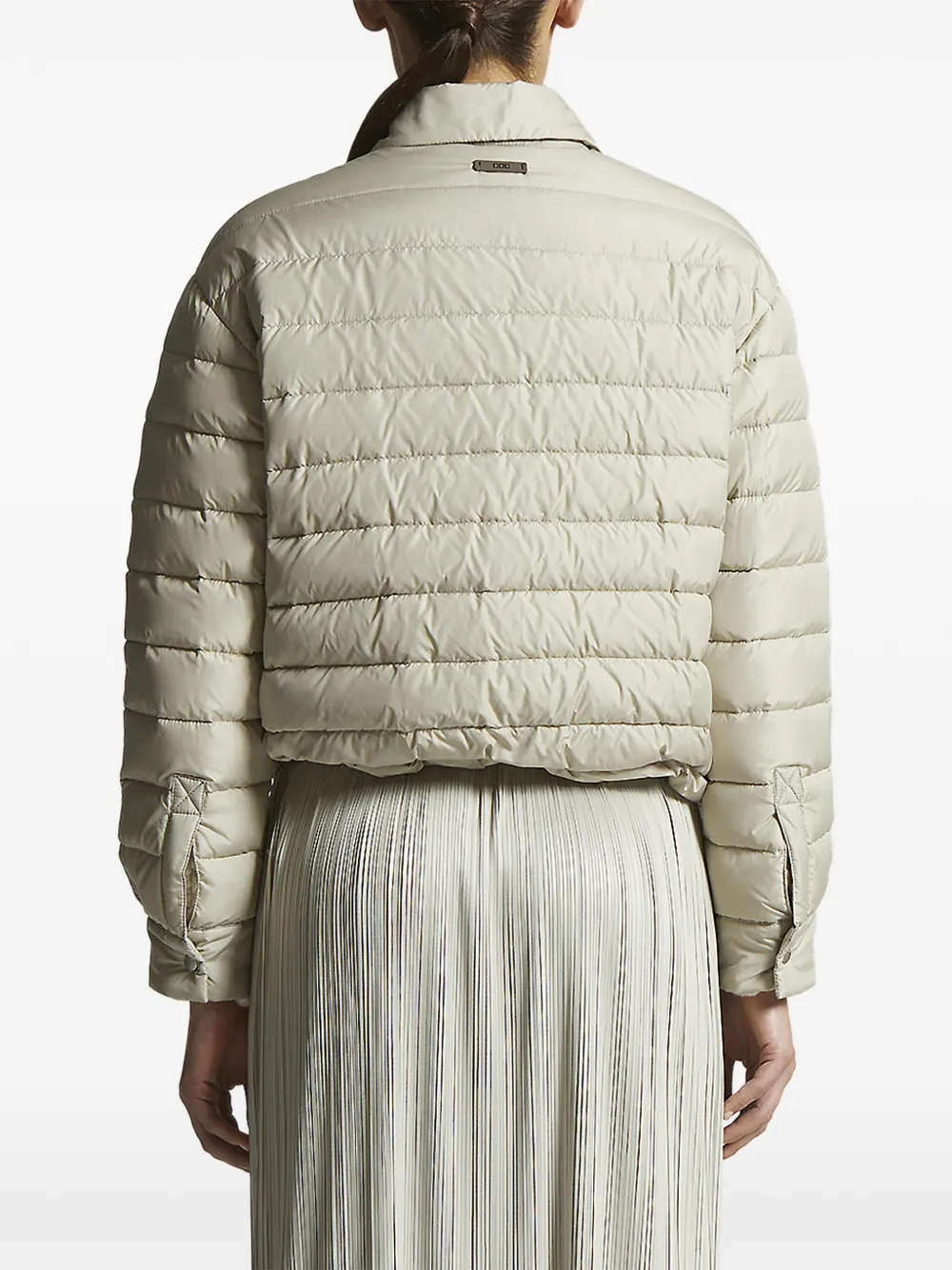 Peserico quilted padded jacket Beige