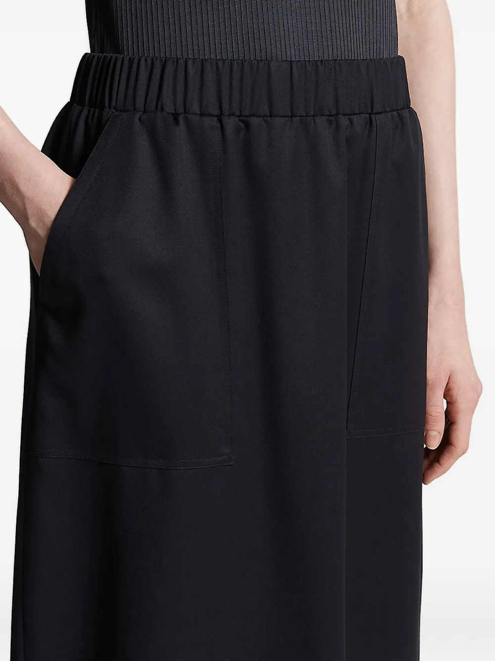 Peserico elasticated-waistband skirt Blauw