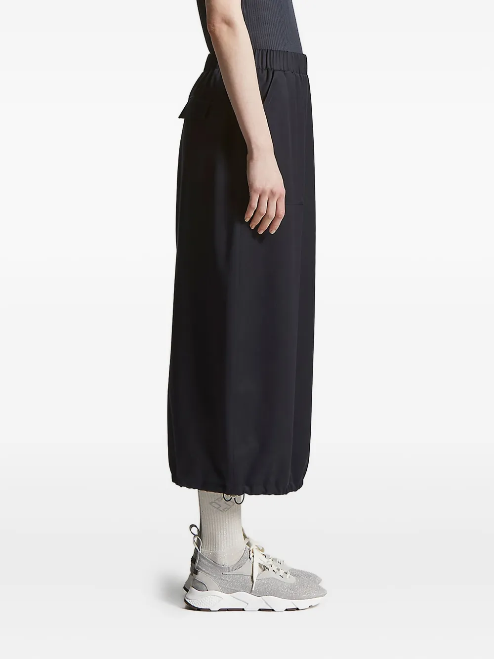 Peserico elasticated-waistband skirt Blauw