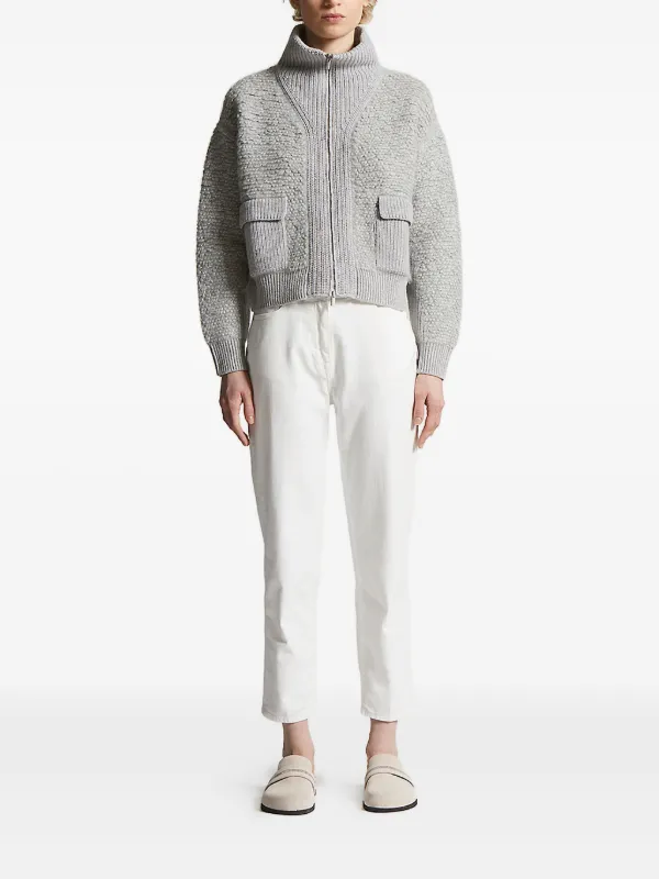 ペゼリコpeserico カーディガン Peserico フラップポケット カーディガン | グレー | FARFETCH JP