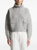 Peserico flap-pocket cardigan - Grey
