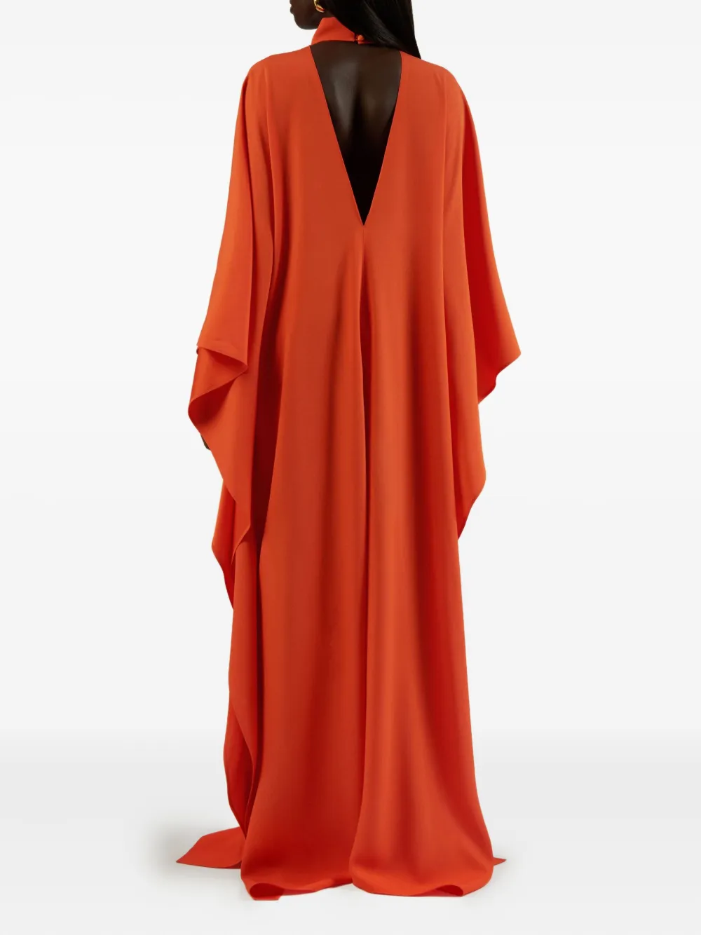 Taller Marmo OOO 'Out of the Office' batwing-sleeve gown Oranje