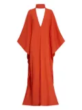 Taller Marmo OOO 'Out of the Office' batwing-sleeve gown - Orange