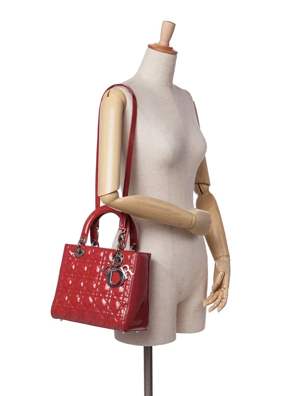 Christian Dior Pre-Owned 2010 Medium Patent Cannage Lady Dior satchel | Pre-Owned | Image 2