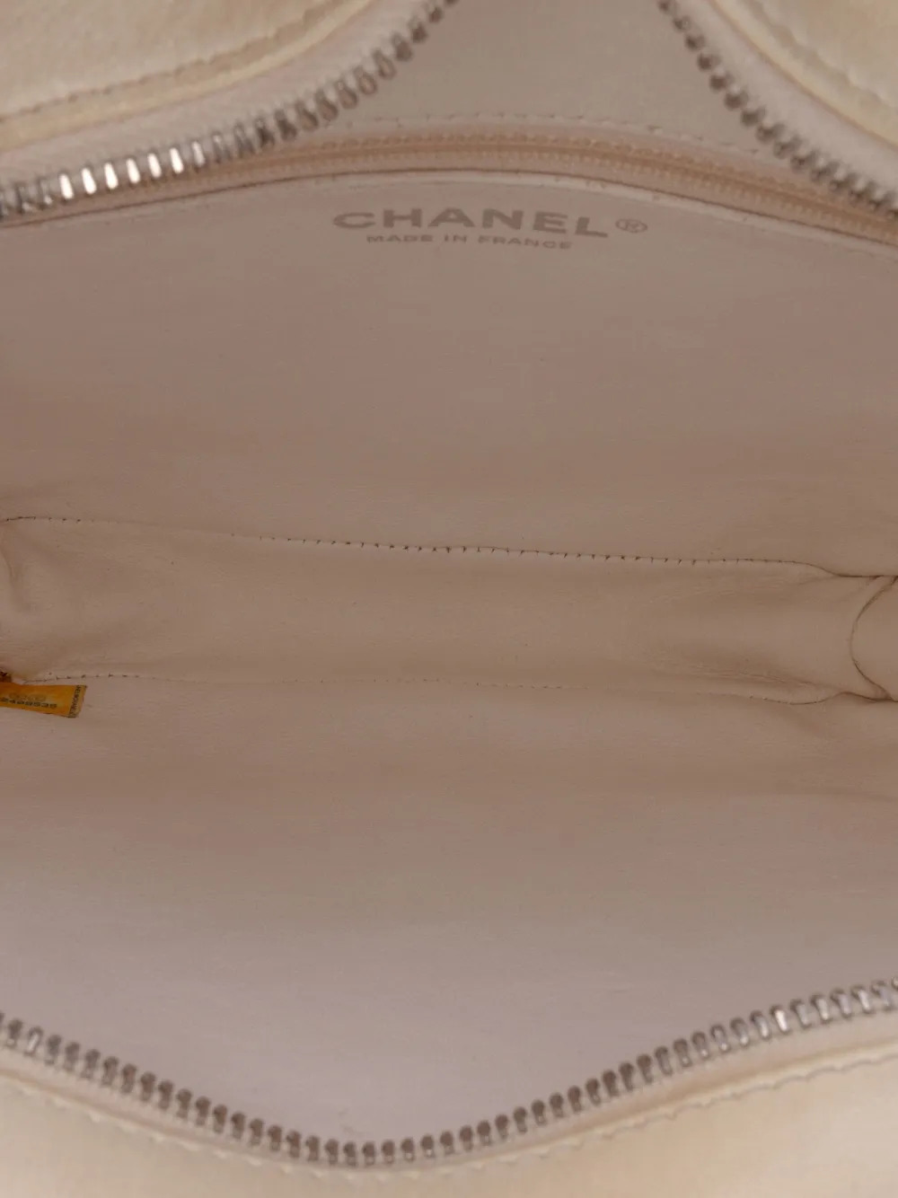 Pre-owned Chanel 2016 Small Tweed And Resin Zipped Shopping Bag Shoulder Bag
