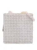 CHANEL Pre-Owned 2016 Small Tweed and Resin Zipped Shopping Bag shoulder bag - White