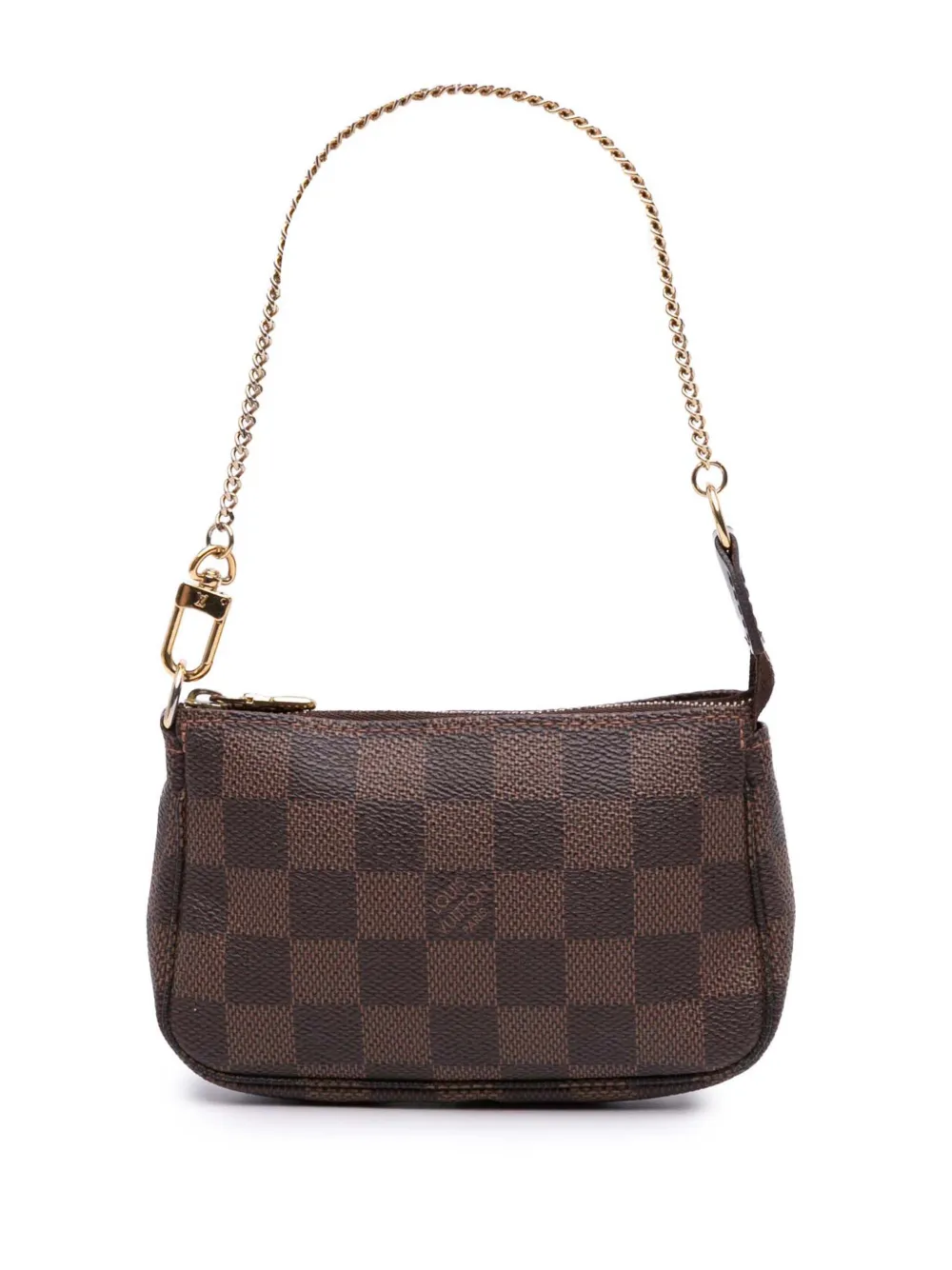 Louis Vuitton Pre-Owned 2011 ダミエ エベヌ ミニ ポシェット アクセソワール ハンドバッグ - ブラウン Louis Vuitton Pre-Owned 2011 ダミエ エベヌ ミニ ポシェット アクセソワール ハンドバッグ - ブラウン