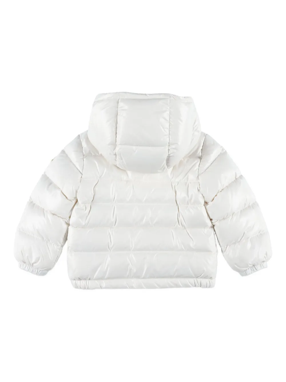 Moncler Enfant New Aubert jack van katoenblend met capuchon Wit