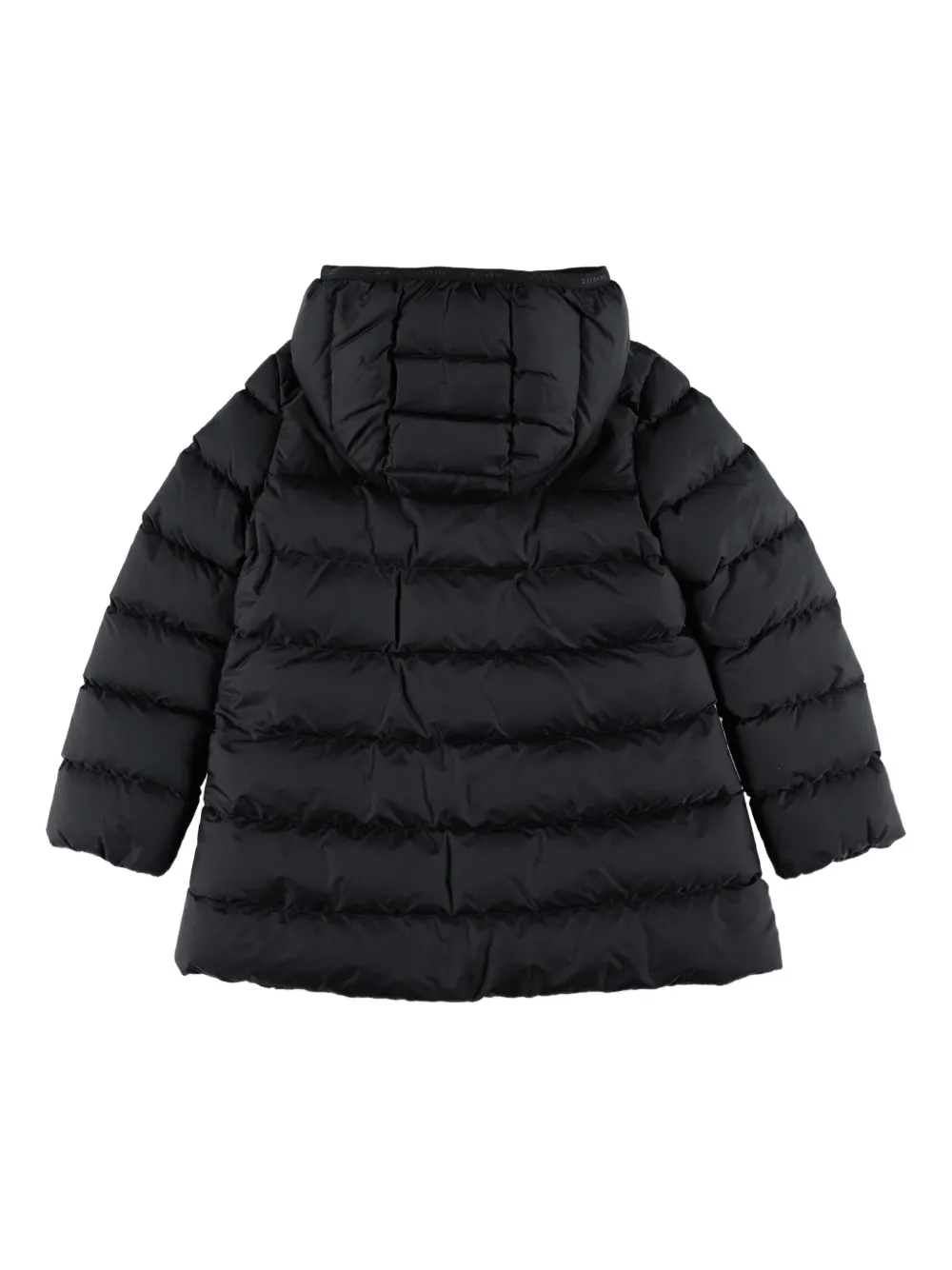 Moncler Enfant Barend gewatteerde jas met capuchon Zwart