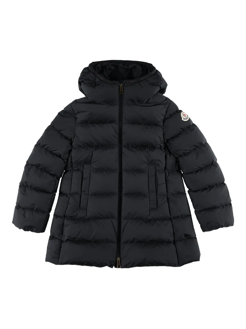 Moncler Enfant Barend hooded quilted coat Zwart
